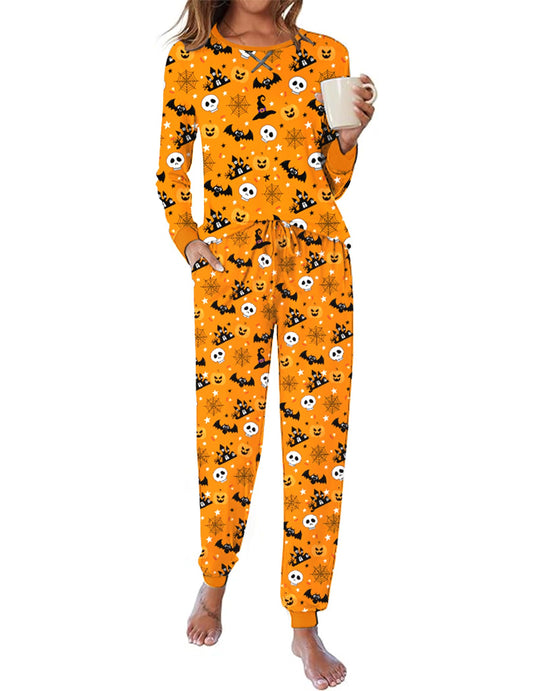 Ekouaer Pajamas For Women Comfy Long Sleeve Jogger Set Lounge Pjs Set With Pockets