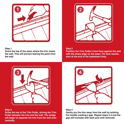 Goldblatt Trim Puller, Tile Removal Multi-Tool for Commercial Work & Home Improvement, Baseboard, Molding, Siding and Floor Removal, Remodeling