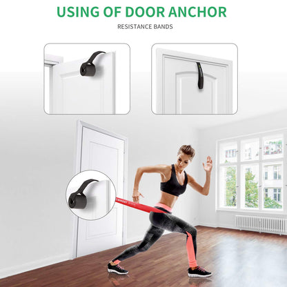 Resistance Bands, Pull Up Bands, Workout Bands for Exercise, Thick Heavy Resistance Band Set with Door Anchor, Elastic Bands for Body Stretching, Crossfit Training at Home/Gym Men & Women Women