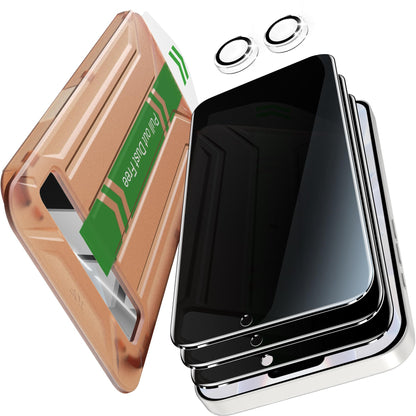 [2 Pack] Privacy Screen Protector for iPhone 11/XR, YMHML Tempered Glass Anti-Spy Bubble Free Case Friendly Easy Installation Film for iPhone 11/XR 6.1 Inch