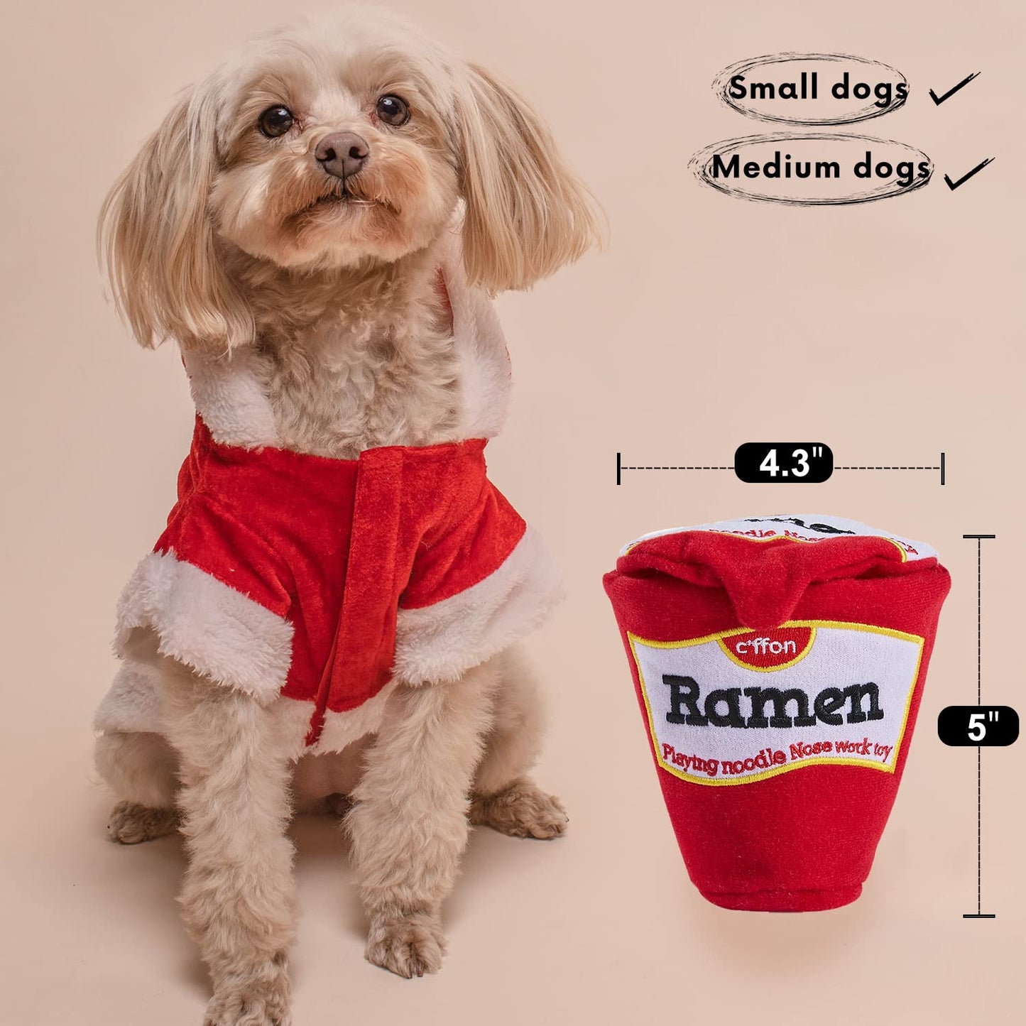 CHEWFFON Dog Puzzle Toy, Interactive & Enriching Snuffle Game for Small & Medium Dogs, Durable Hide and Seek Crinkle Toy, Treat Dispensing & Nose Work Fun