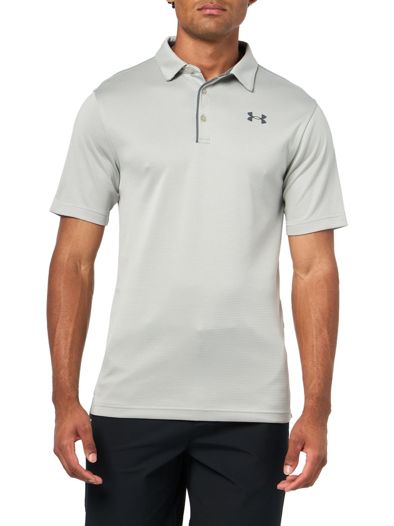 Under Armour Men's Tech Golf Polo, (069) Titanium / / Pitch Gray, Large Tall