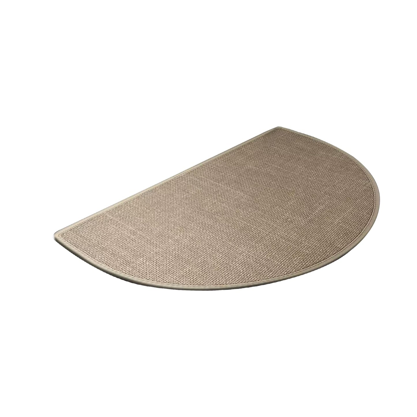 17.7" x 27.5" Dirt Trapper Door Mat, Non Slip Half Circle Indoor Door Mat, Low-Profile Washable Welcome Floor Mats, Rubber Backing Inside Doorma for Front Back Door and Entryway