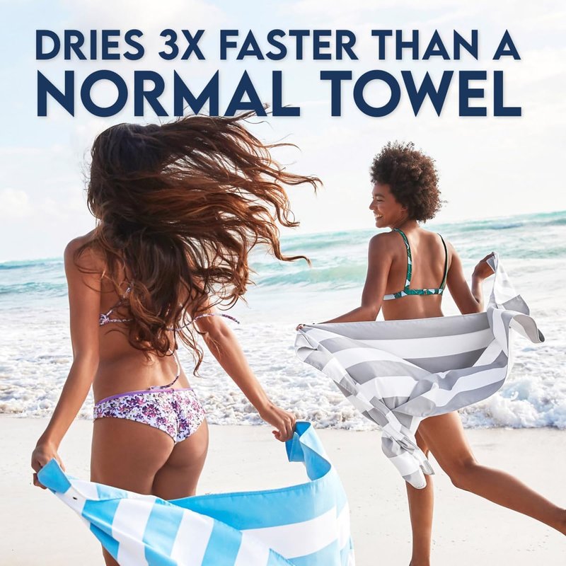 Dock & Bay Extra Large Beach Towel - Quick Dry, Sand-Free, Compact Design | 100% Recycled Material (200x90cm)