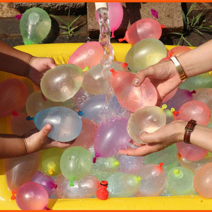 1700 Pack Water Balloons with Refill Hose Nozzle Eco-Friendly Latex Balloons for Kids Adults Outdoor Water Bomb Fight Games