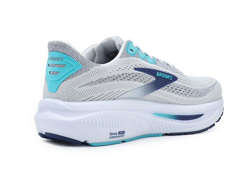 Brooks Men's Ghost 17 White/Beacon Blue/Ipanema 14 Medium