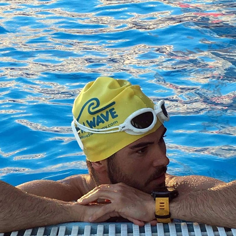 New Wave Swim Cap - Silicone (Yellow)