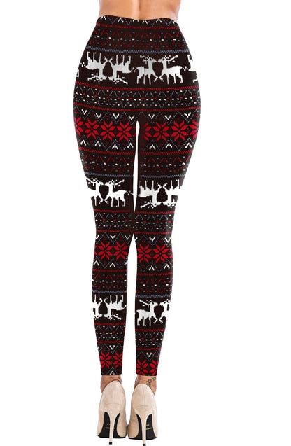 Uaderize Soft Leggings for Women Black Christmas Legging Pants Plus Size Grinch Sweaters Dress 2XL