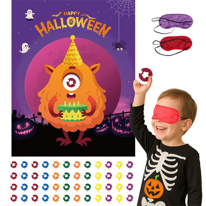 Haunt Couture "Pin the Eye Monster Game - A Fun Halloween Tradition for Family & Classroom Parties