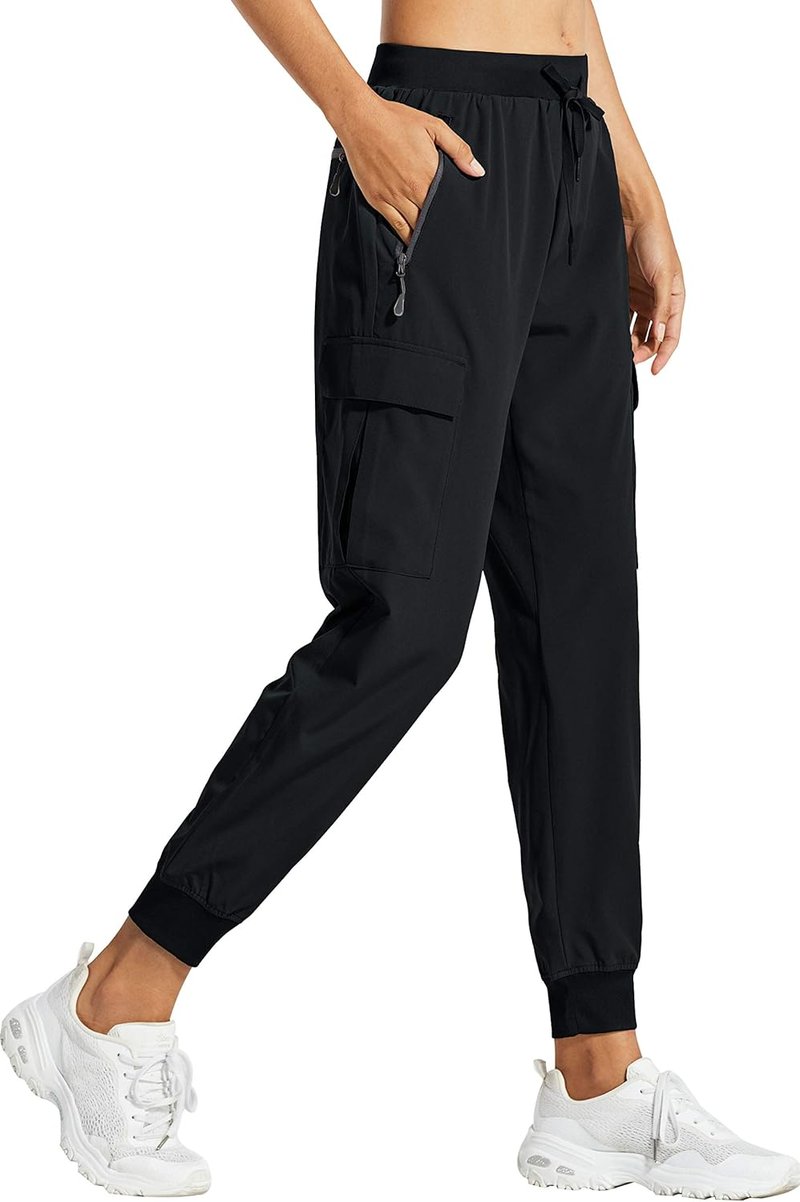 Libin Women's Cargo Joggers - Lightweight Quick-Dry Hiking Pants for Casual Travel | Athletic Fit