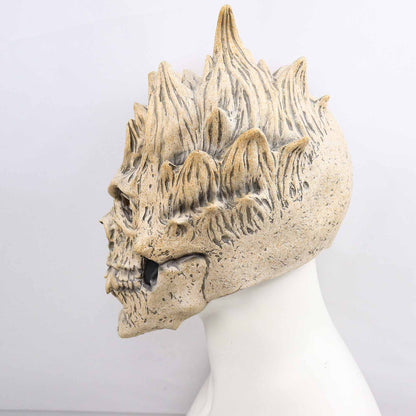 EJWCIG Full Head Skull Mask, Skeleton Mask for Men & Women - Deluxe Latex Helmet Cosplay Party Props
