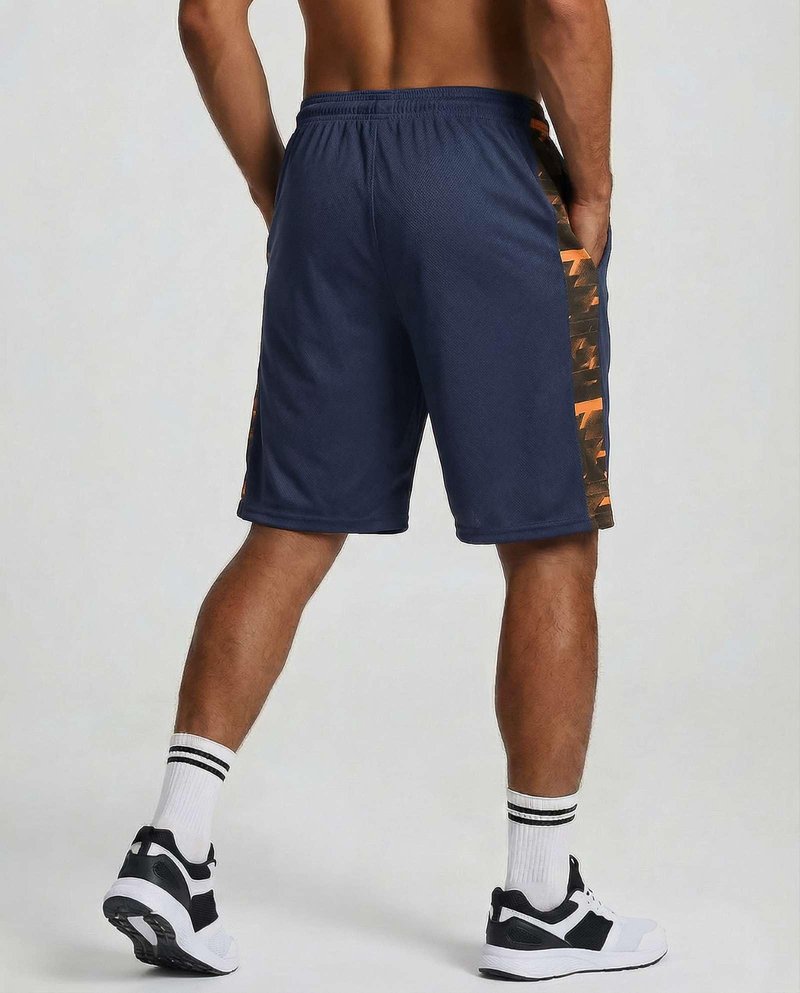Real Essentials 5 Pack: Men’s 9" Mesh Shorts – Athletic Gym, Workout, Basketball, Running, Casual Lounge Activewear Pockets, Set 4,XL