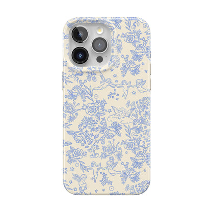 Casely iPhone 15 Pro Max Case | Nantucket Cottage | Blue Hydrangea | Compatible with MagSafe | Classic Ultra Slim Design