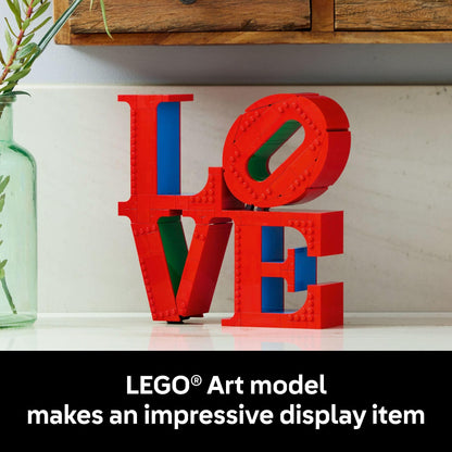 LEGO Art Love Collectible Building Set - DIY Kit for Adults, Ages 18+ - Gift for Valentines Day - Home Decor to Display on Table - 31214