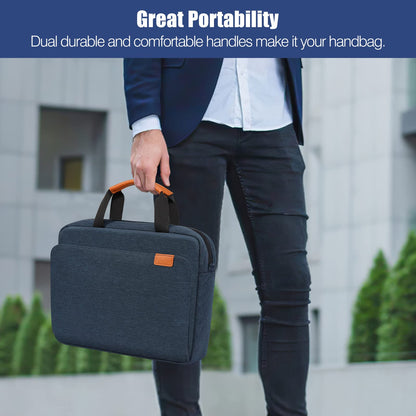 MoKo 9-11 Inch Tablet Sleeve Case, Protective Handle Shoulder Bag Fits 11inch iPad Air M3, iPad A16 2025, 10/9/8/7th 10.2, iPadPro 11, Tab S8/S9 11", Surface Go 2/3 10.5, Indigo