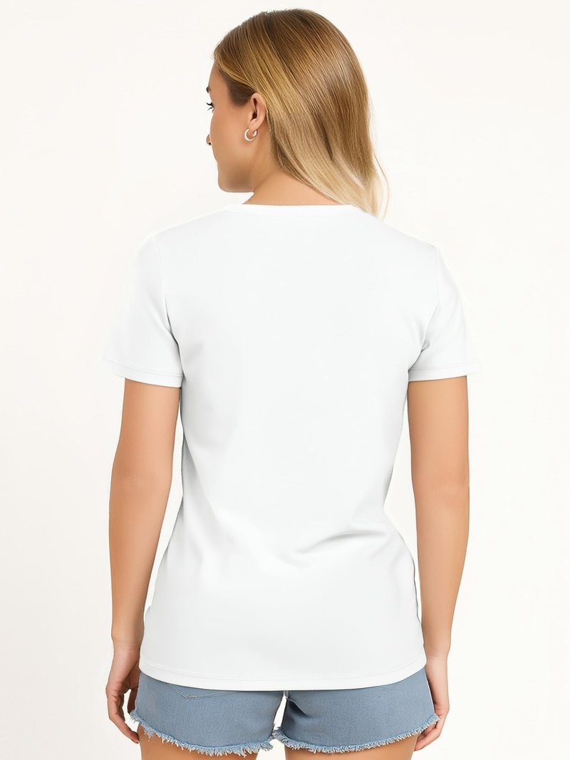 Opna V Neck T Shirts for Women, Athletic Short Sleeve Workout Top with UV Sun Protection, Quick Dry & Moisture Wicking Shirts for Women Gym Running Yoga White