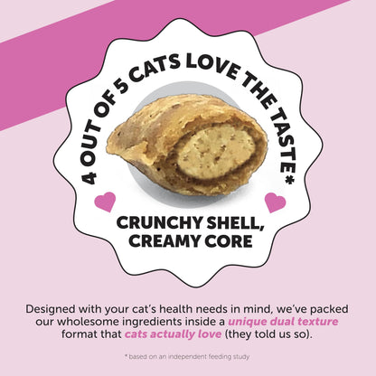 Cat Multivitamin Chews - Cat Treats for Health + Immune, Joint Support, Skin & Coat, and Digestion - Omega 3s, Lysine & Probiotics for Cats, Vitamins for Cats - Chicken (90-Day Supply)