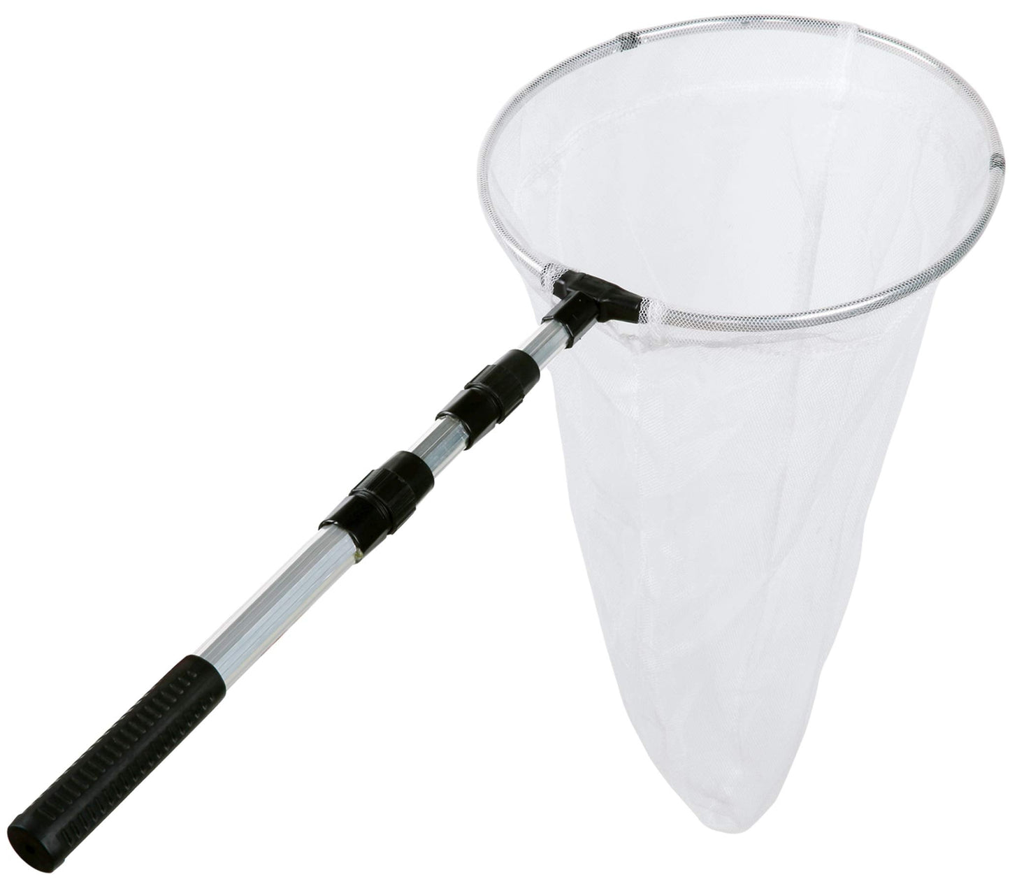 Insect and Butterfly Net with 12" Ring, 24" Net Depth, Handle Extends to 36 Inches