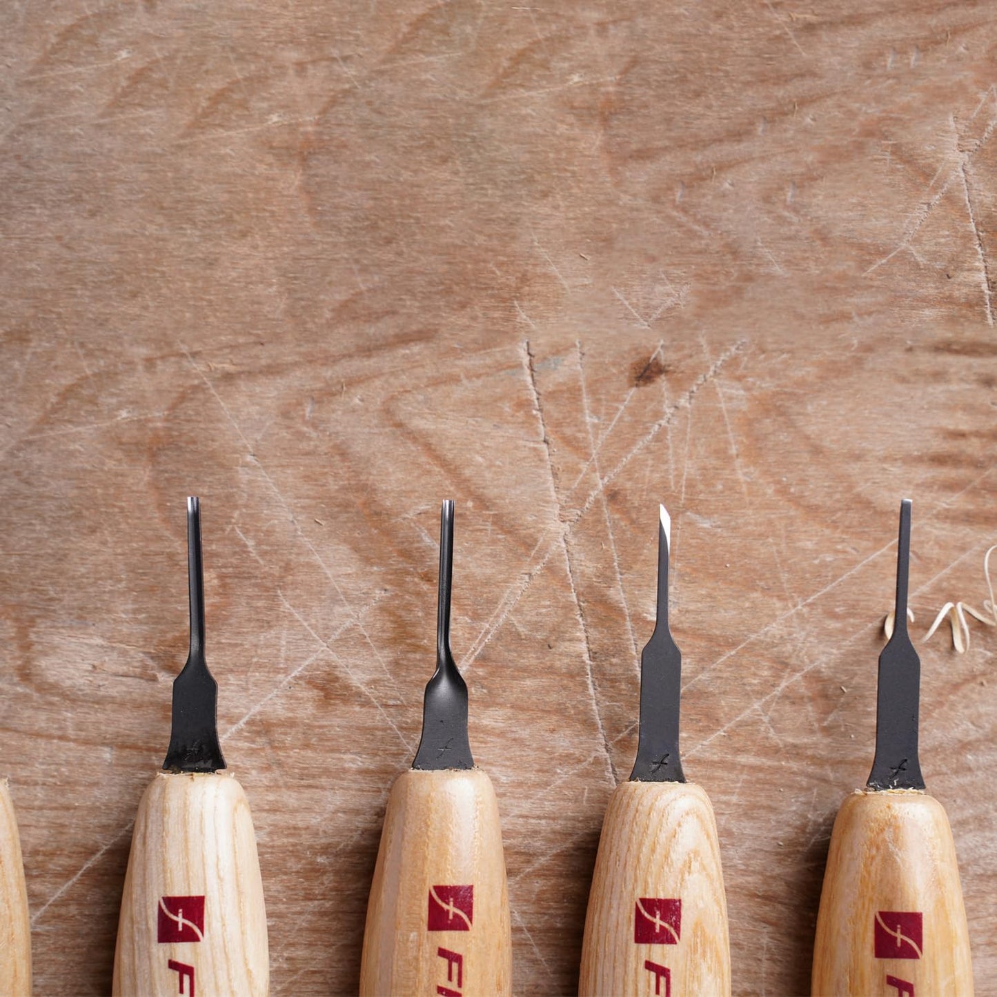 Flexcut Wood Carving Tools 1.5mm Mixed Profile Micro Tool Set of 6 MT910, 1095 High Carbon Steel Blades, Made in U.S.A.