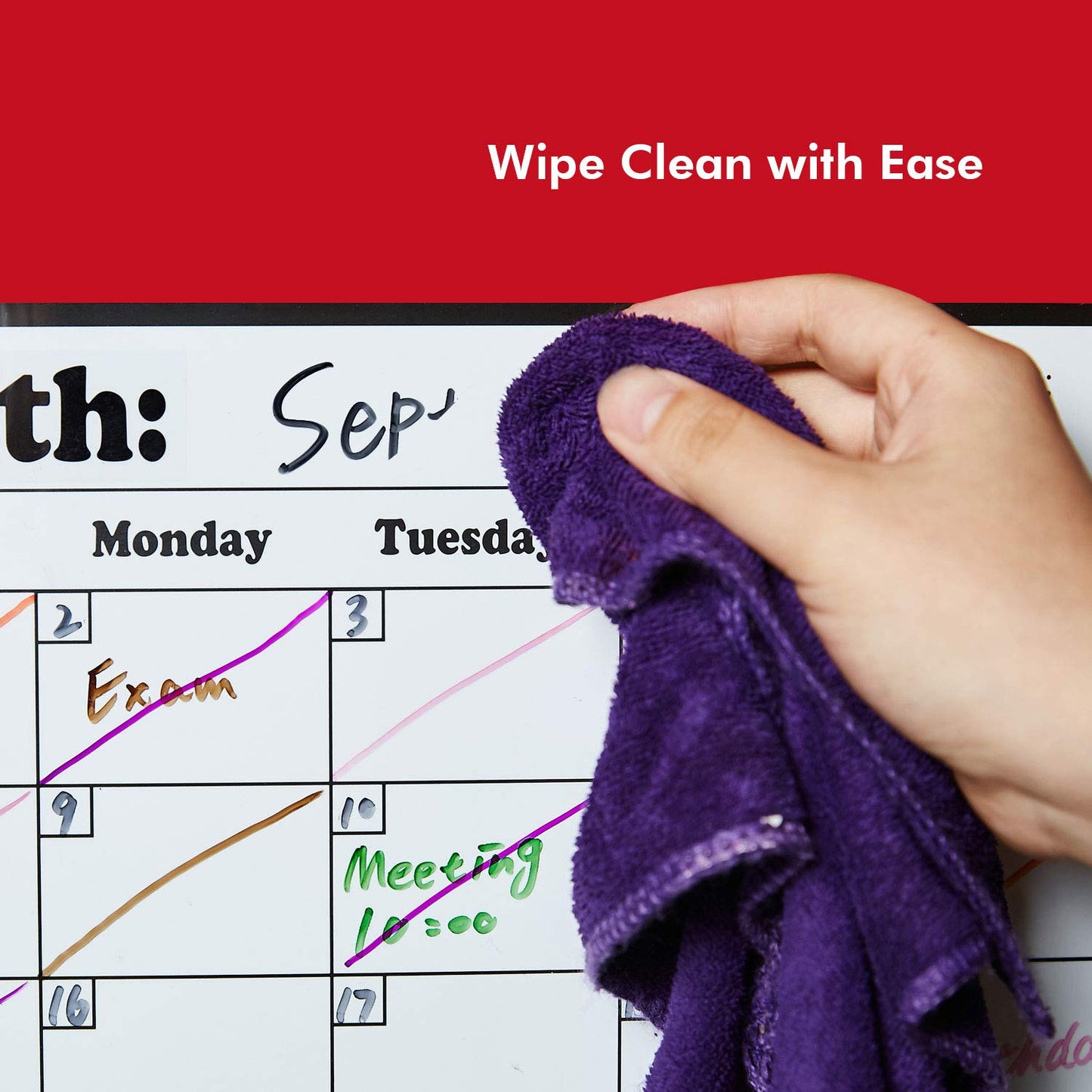 Fridge Calendar Magnetic Dry Erase Whiteboard Calendar for Refrigerator Planners 16.9 Inches X 11.8 Inches