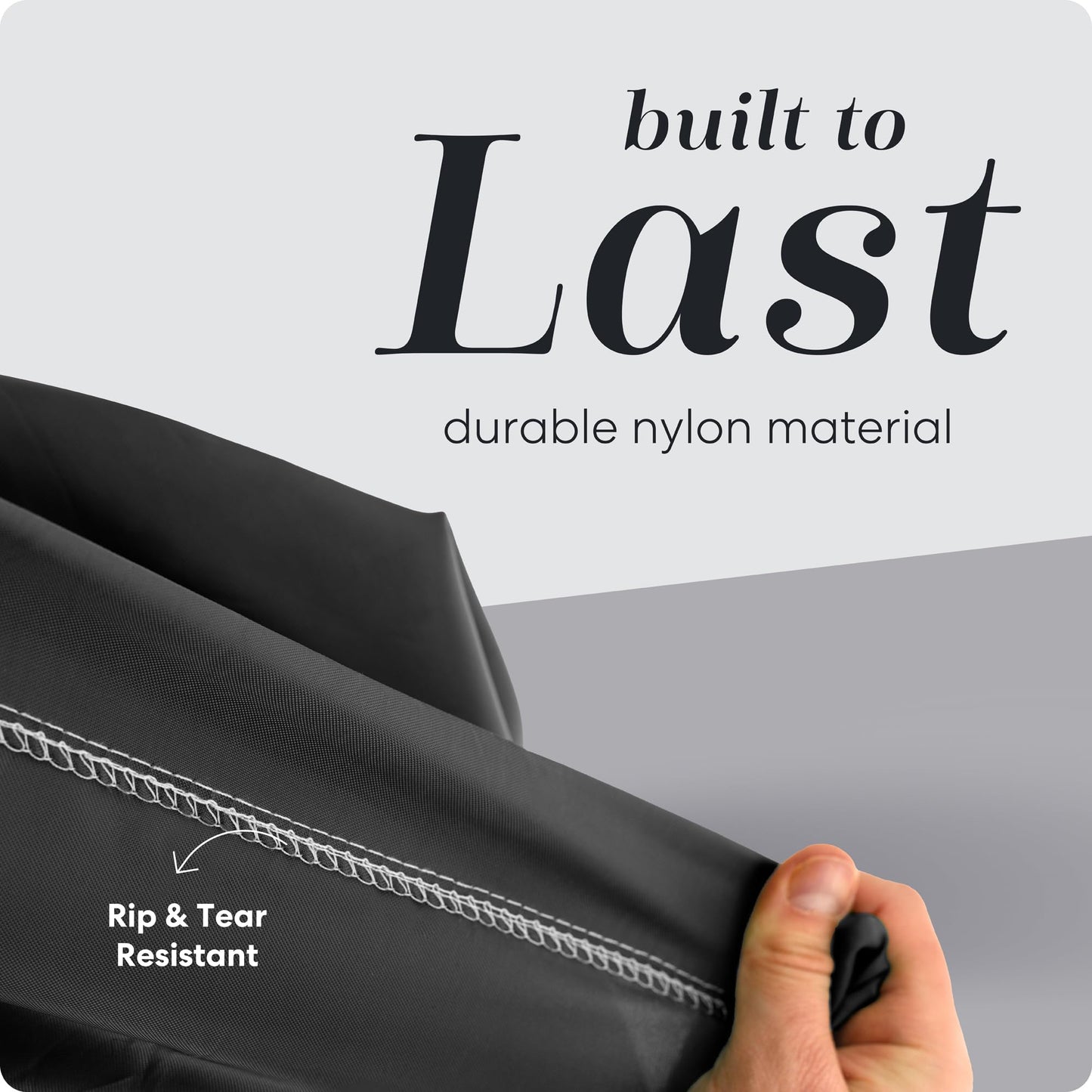 Handy Laundry Nylon XL - Large Capacity with Locking Drawstring, Machine Washable, Fits Laundry Baskets or Hampers, Holds 3 Loads of Clothes - Black (Pack of 2)