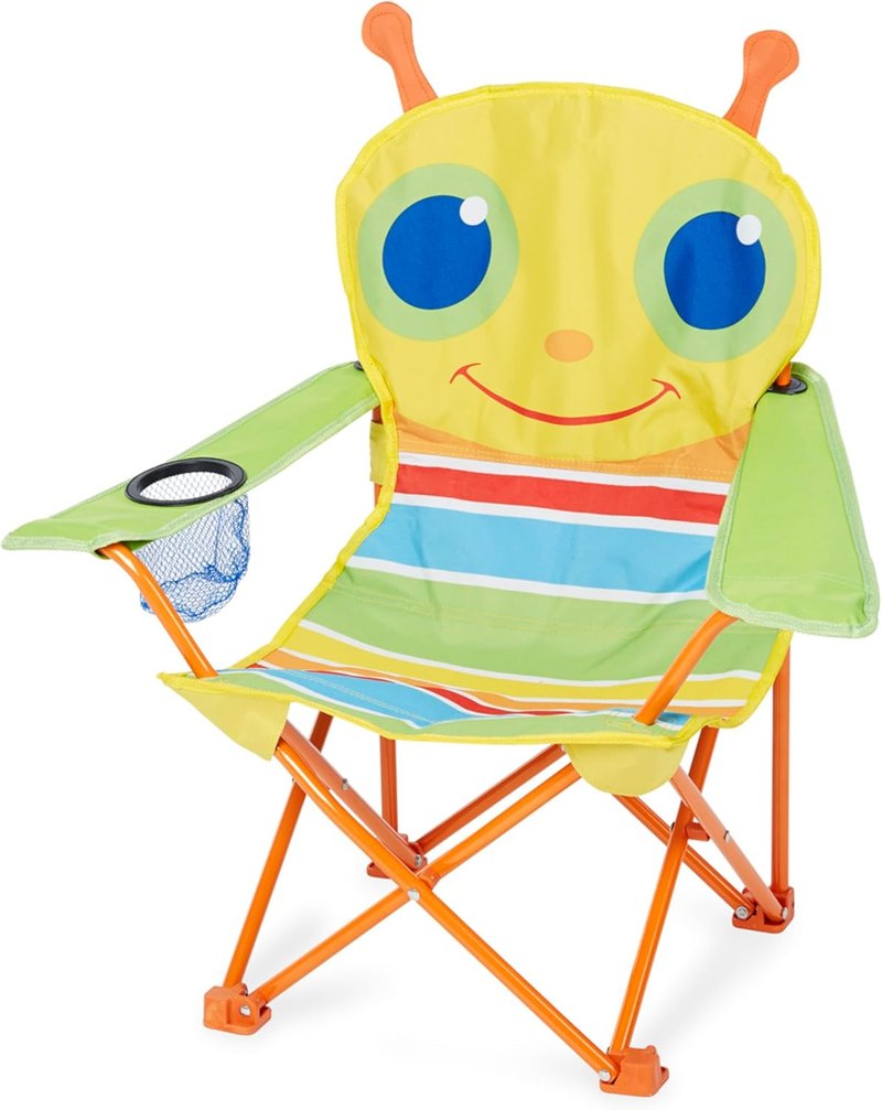 Melissa & Doug Folding Lawn & Camping Chair - Sunny Patch Giddy Buggy Design | Lightweight & Portable