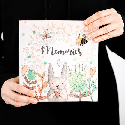 Grupo Erik 6x4 Photo Album - Cute Rabbit | 10x15 cm, 200 Pockets Photo Albums 6x4, Memory Book | Rabbit Gifts Under 15 Pounds, Cute Gifts For Women & For Men