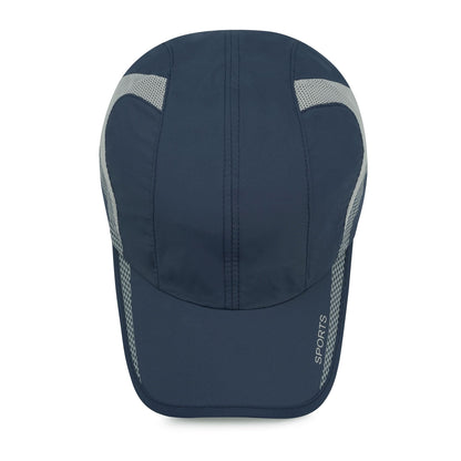 CLAPE Running Performance Hat Outdoor Sports UV Protection Baseball Cap Ultra Thin Lightweight Waterproof Quick Dry Portable Mesh Hat Dark Blue