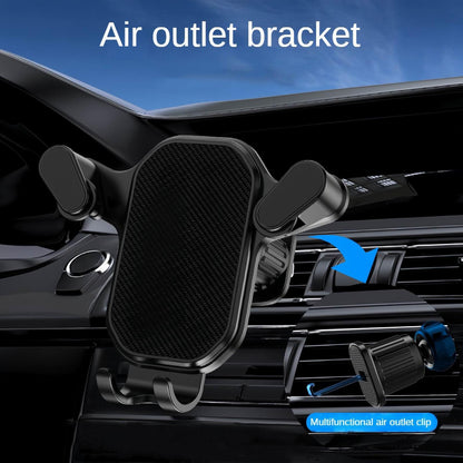 360° Rotating Car Phone Holder Mount for iPhone & Smartphones – Adjustable Air Vent Mobile Bracket with Hook Clip for Hands-Free Use