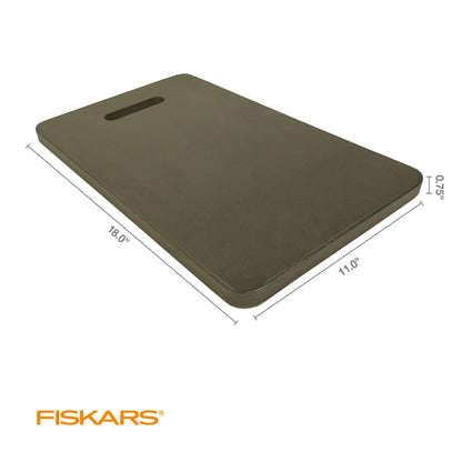 Fiskars Garden Kneeling Pad, 11" x 18" Lightweight and Thick EVA Foam Knee Cushion with Handle for Gardening, Cleaning, or Construction - Moisture and Rip Resistant, Gardening Supplies, Green