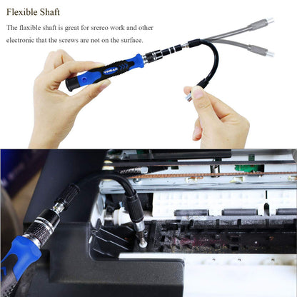 YINSAN Precision Screwdrivers Set, Mini Magnetic Electronics Repair Tool Kit for iPhone iPad Laptop PC Computer MacBook Tablet Phone Watch Glasses Gaming Console Controller Ring Doorbell Drone Camera