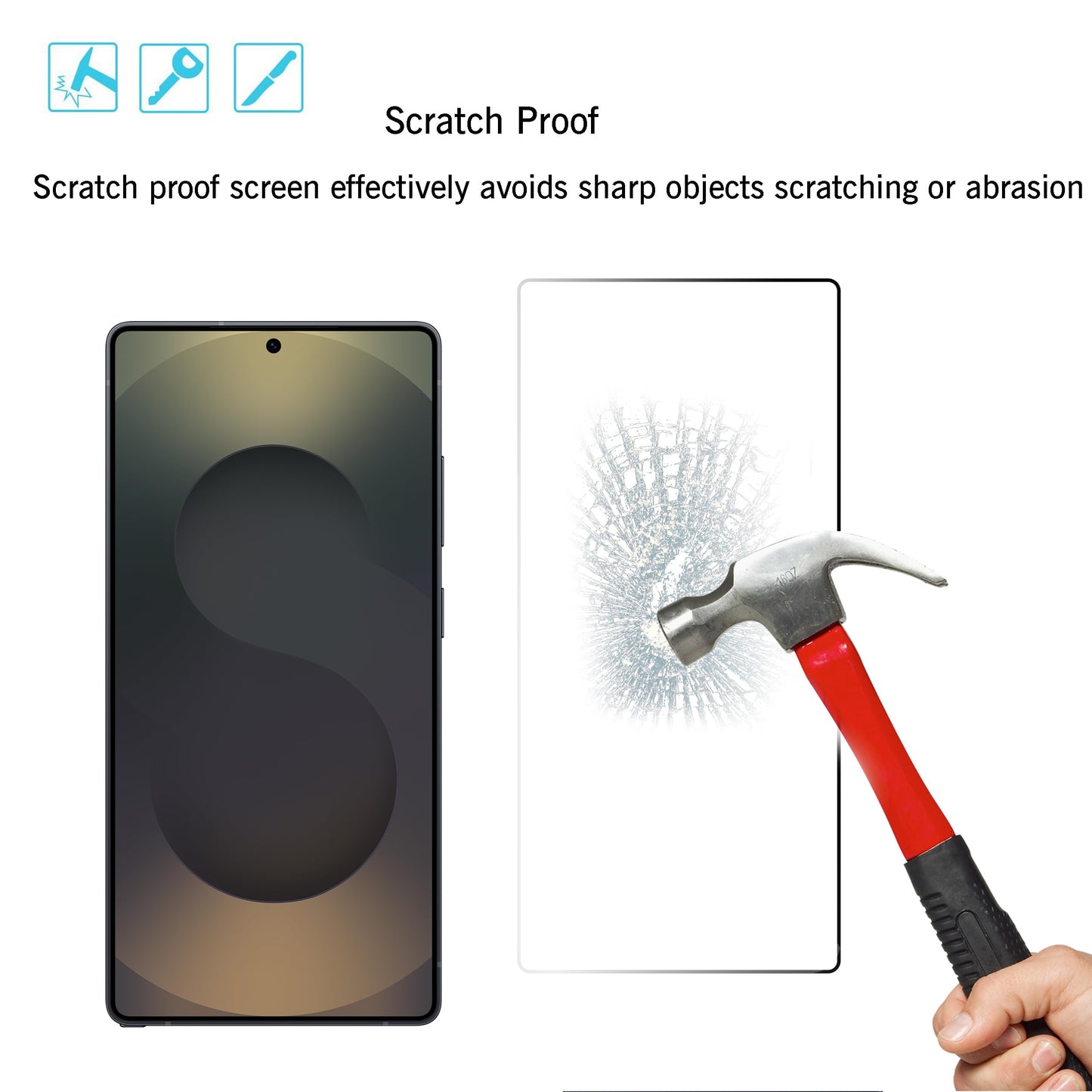 Ailun Screen Protector for Galaxy S22+/S22 Plus 5G 6.6 Inch Display 3Pack + 3Pack Camera Lens Tempered Glass Fingerprint Unlock 0.25mm Clear Anti-Scratch Case Friendly [Not For S22 Ultra]