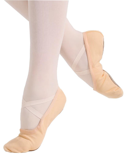 s.lemon Ballet Shoes for Girls,Canvas Ballet Slipper Ballerina Dance Flats Gymnastic Shoe Kids Adult SF Pink 36