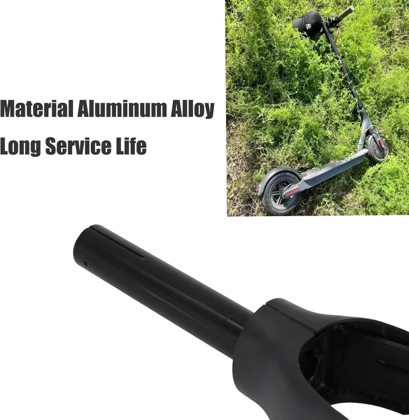 Incontesta Front Fork Replacement for M365/M365PRO, Aluminum Alloy Electric Scooter Fork with Plastic Cover Black, Anti-Wobble & Easy Install