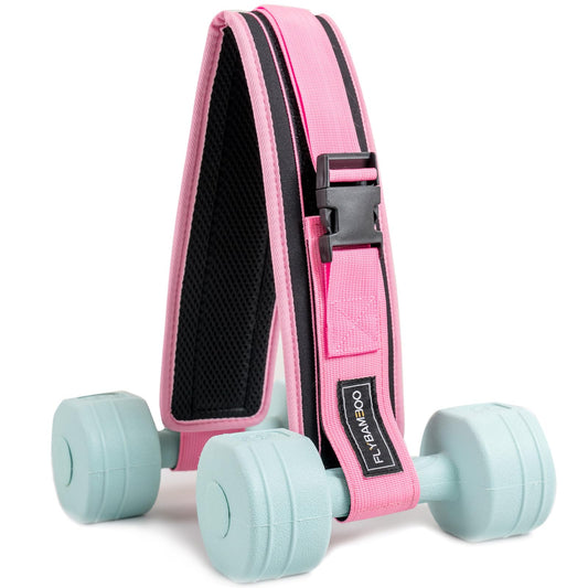Hip Thrust Belt for Dumbbells,Booty Belt for Hip Thrust Slip-Resistant Padding Pink