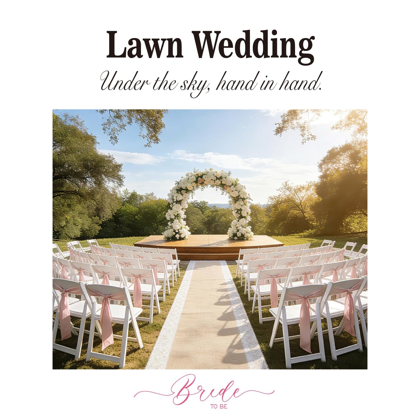 3FT x 20FT Natural Burlap Wedding Aisle Runner Outdoor, Aisle Runner for Wedding Ceremony with Lace, Rustic Jute Carpet Rug, Beach Wedding Decor Aisle Decor for Church Lawn Garden Reception
