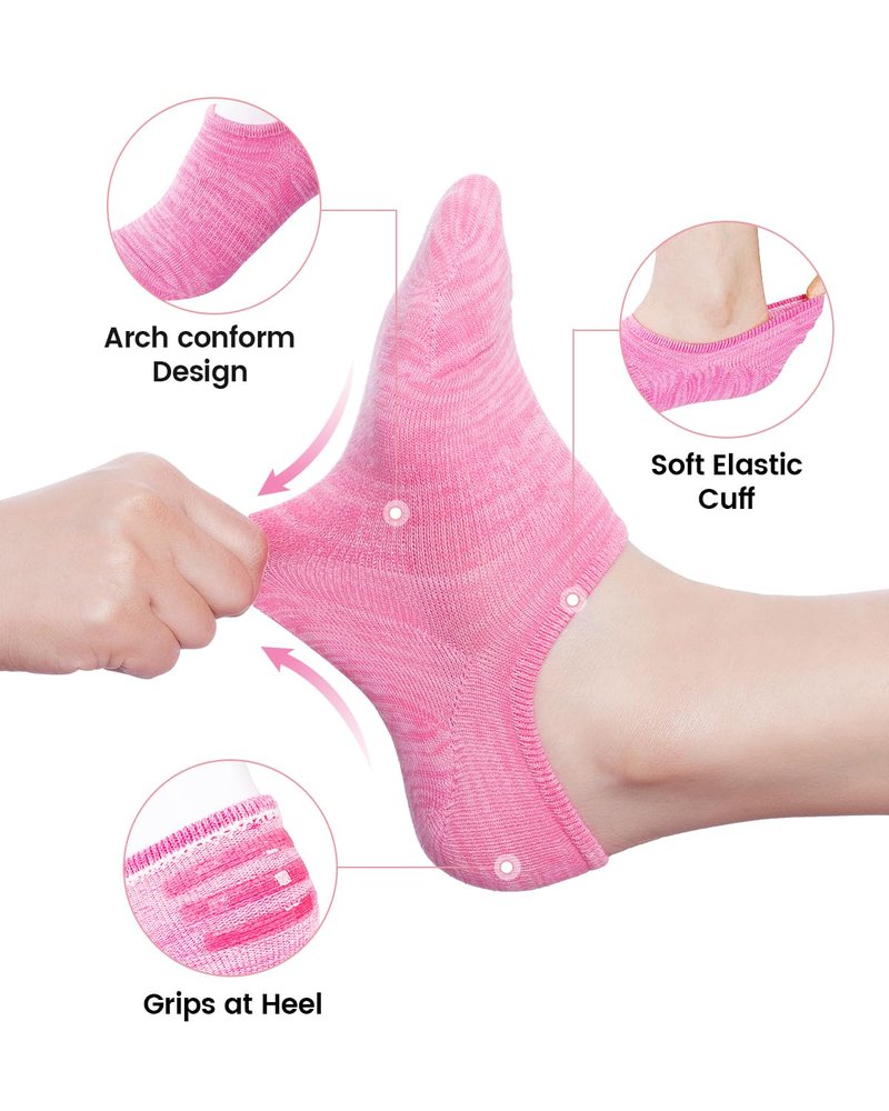 IDEGG No Show Socks Women & Men Low Cut Ankle Short Anti-slid Athletic Running Casual Invisible Liner Socks