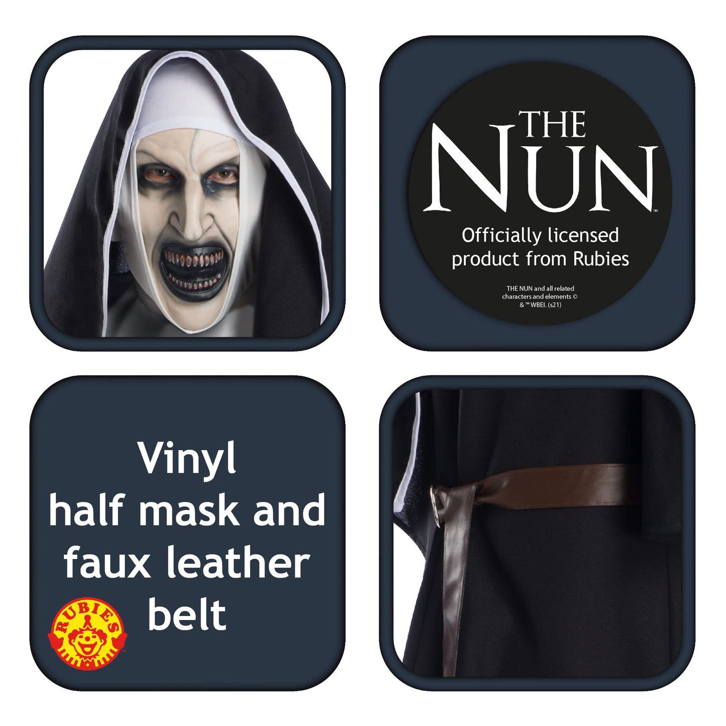 Rubies The Conjuring: The Nun Costume for Adults, Men's XL