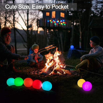 DeeprBlu Floating Pool Light, IP68 Waterproof Hot Tub Lights, RGB Colour Changing LED Bathtub Lights, Bath Lighting Up Ball Light for Kids Gift, Indoor and Outdoor Decor-4pcs