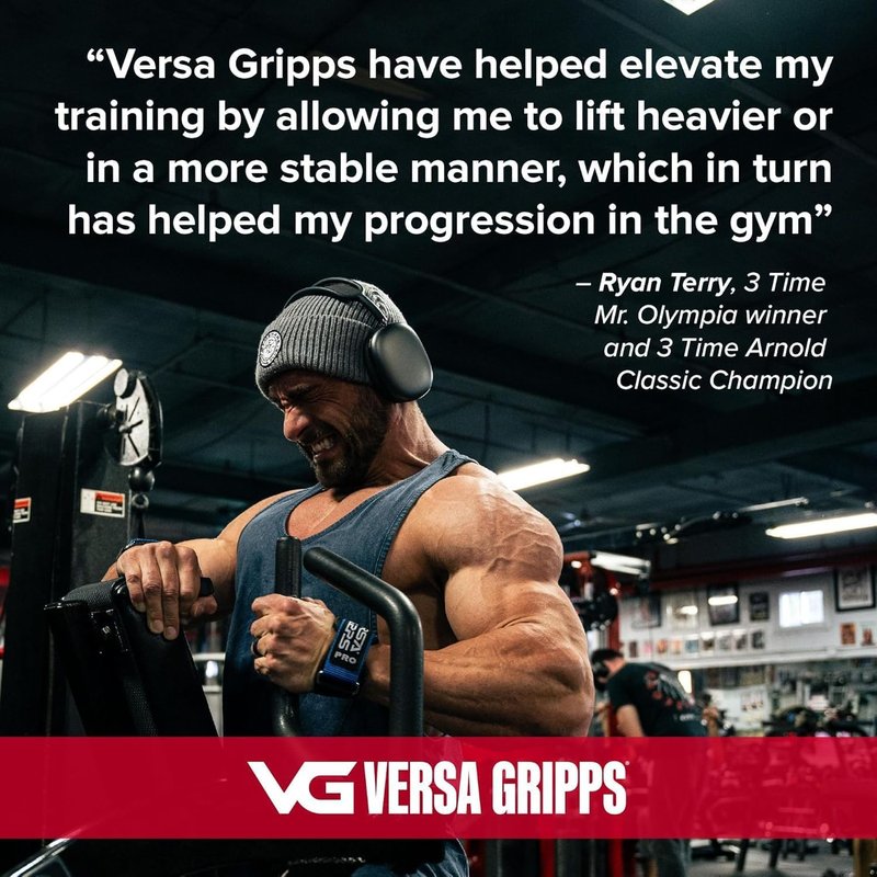 Versa Gripps Pro - Weightlifting Wrist Straps for Enhanced Grip | Made in USA Training Accessory
