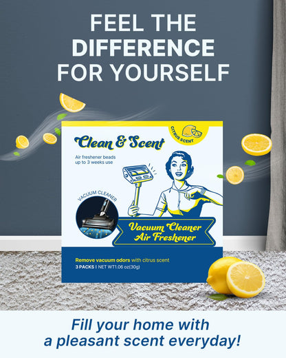 Generic Clean & Scent Vacuum Cleaner Citrus Air Freshener Beads Pack of 5 1.76oz Odor Eliminator for Kitchen, Bathroom, Garage Fresh Dust Bin for Shark, Dyson, Bissell, Dustbuster
