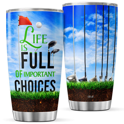 CUBICER Golf Gifts For Men Him Dad Husband Golfers Fathers day Stainless Steel Tumblers Travel Water Bottle Funny Coffee Mugs 20 Oz Insulated Cups On Birthday Christmas Day