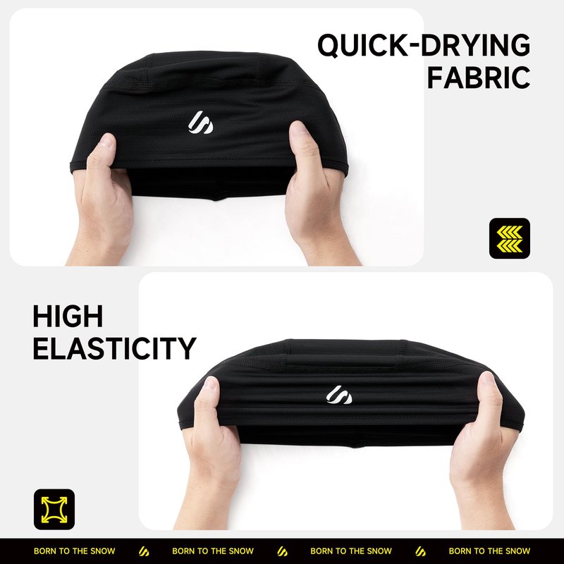 SAITAG 3 Pieces Skull Cap for Men Women Cooling Hat Welding Cycling Bike Head Wrap Hard Hat Durags- Fits Under Helmets