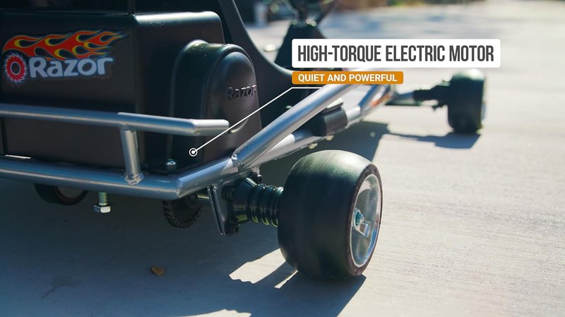 Electric Go-Kart for Ages 8+ | Razor Ground Force One - 12 MPH, 40 Min Runtime, Variable Speed Throttle
