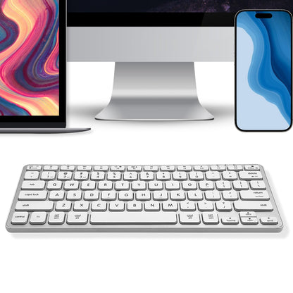 Macally Compact Bluetooth Keyboard for Mac - Premium Multi Device Connectivity - Compatible Apple Wireless Keyboard for MacBook Pro/Air, iMac, Mac mini, iPad, Laptop, and PC