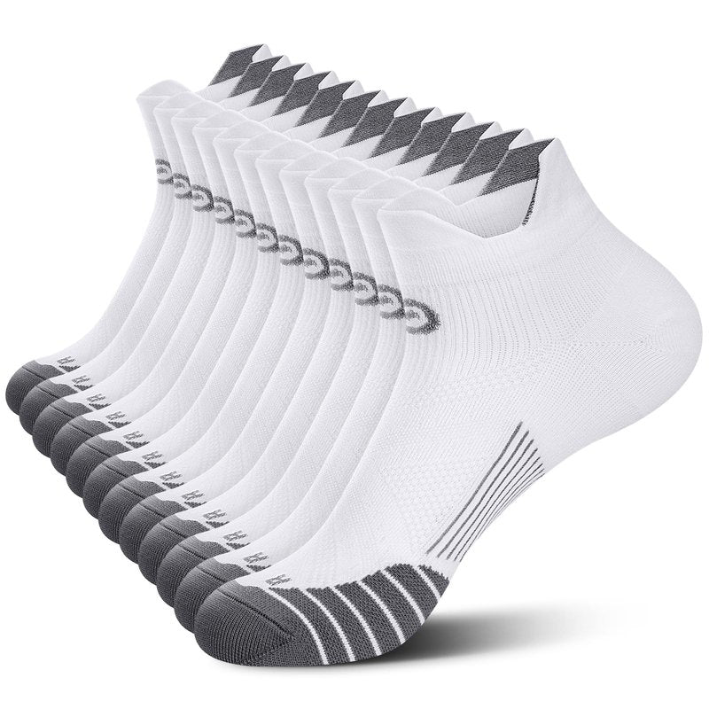 PAPLUS Compression Socks for Men & Women, Low Cut Ankle Running Socks with Arch Support, Plantar Fasciitis Relief for Walking, Cycling, Golf, Travel, Nurses
