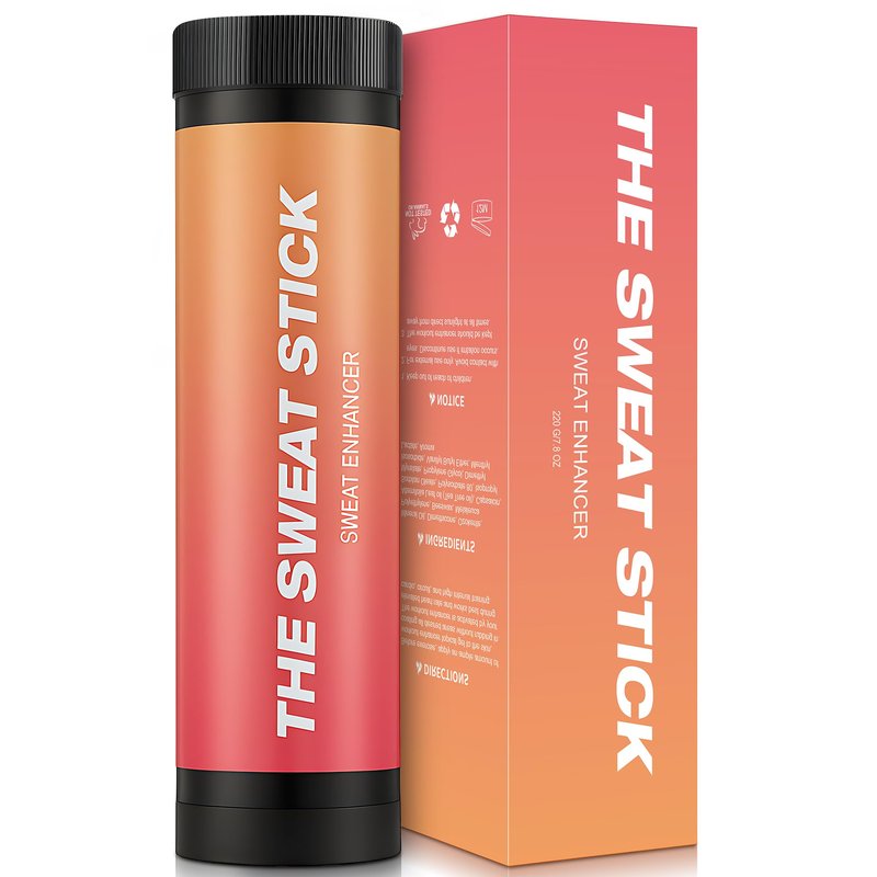 Demissle Sweat Gel Stick, Workout Enhancer Roll On Stick, Fragrance Sweat Cream for Arm, Leg, Waist and Abdomen, Fast Absorbing Formula Exercise, Fitness Booster for Men and Women