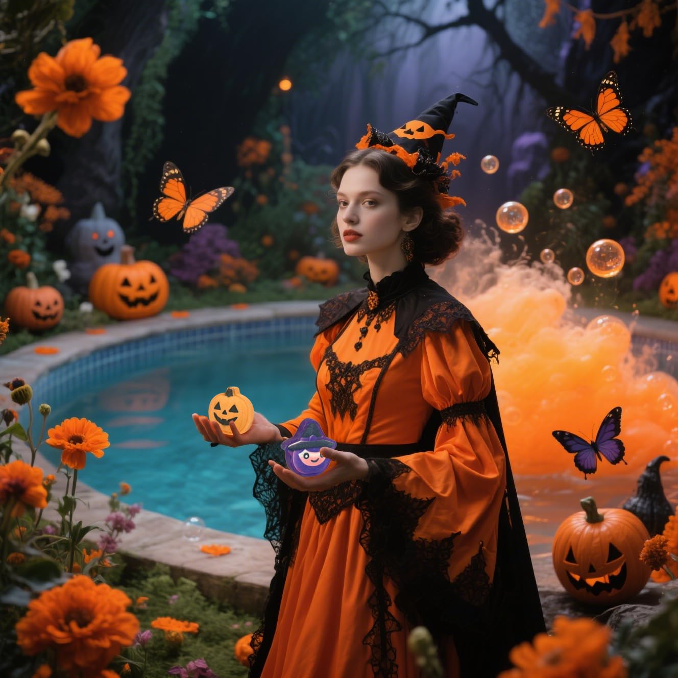 Halloween Bath Bombs for Kids & Women, Handmade Spooky Bath Bomb Set of 6 Fun Shapes – Perfect Gifts for Kids, Skin Care Bathbombs for Girls’ Spooky Celebration