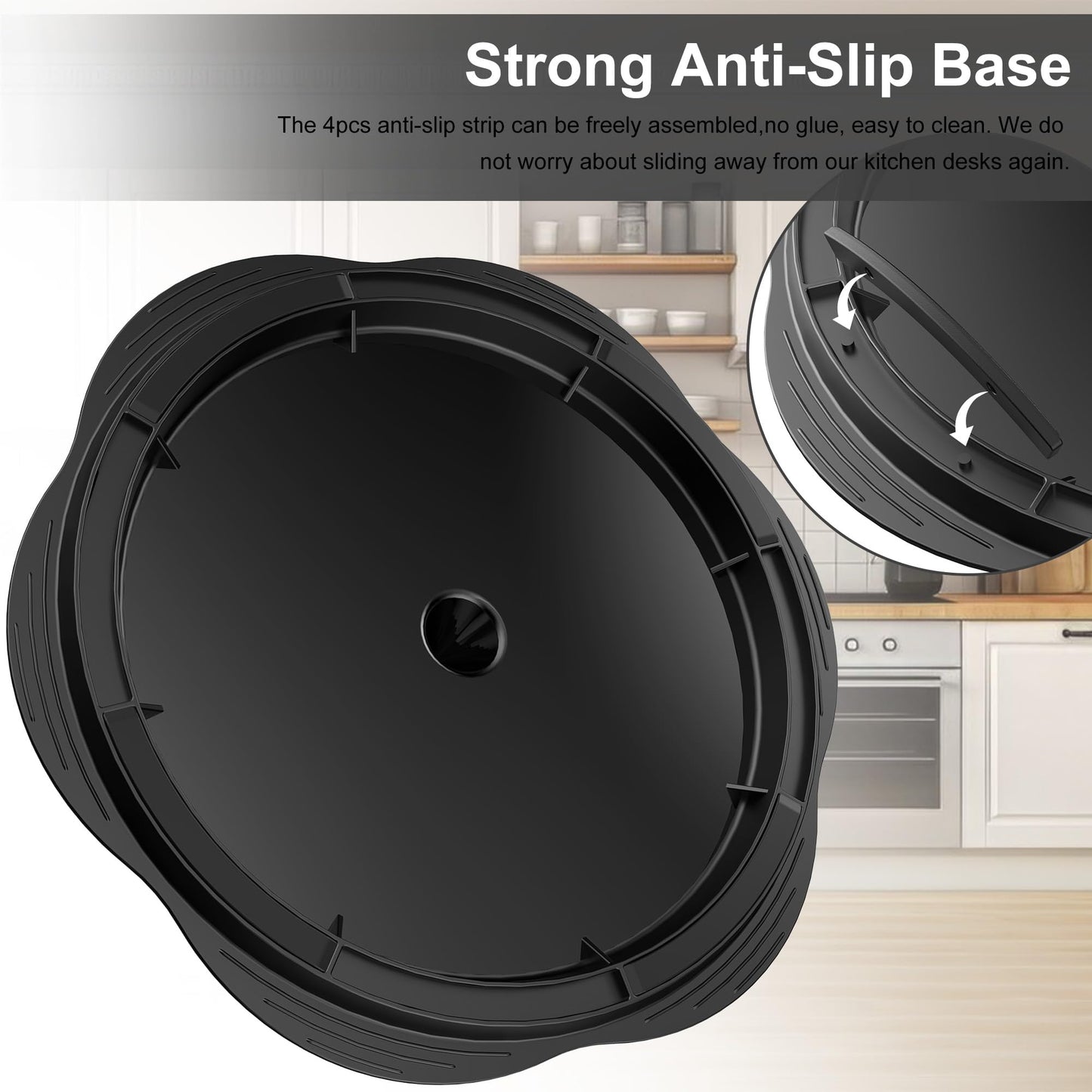 Chicken Shredder with Removable Plate - Manual Meat Shredder Tool with Transparent Lid & Cleaning Brush, Dishwasher Safe Kitchen Gadget for Shredding Chicken, Pork, Beef, Pulled Pork(Black)