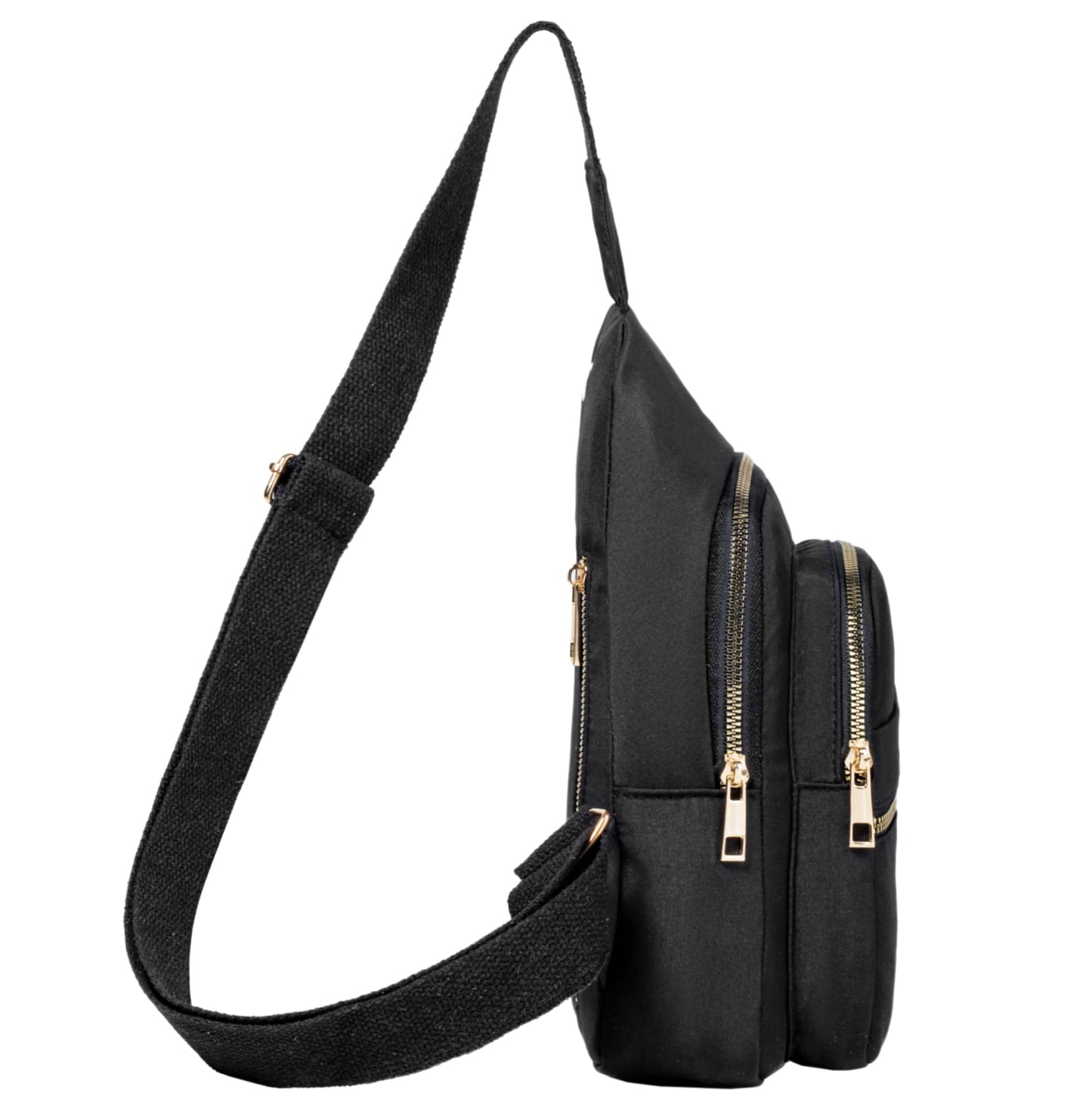 Cross Body Bag Sling Backpack Fanny Pack Small Crossbody Bags for Women Trendy - Black